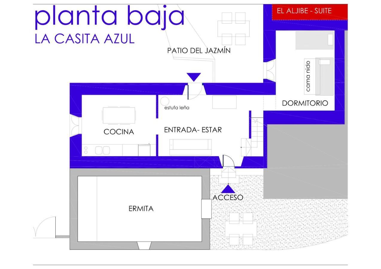 La Casita Azul - Casa Tipica Andaluza Villa Albunol Exteriör bild